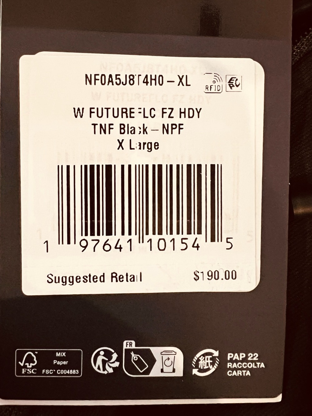 NWT The North Face Summit Series FUTUREFLEECE Full Zip Hoodie Women XL Black - Picture 13 of 13